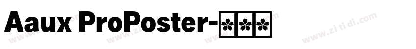 Aaux ProPoster字体转换